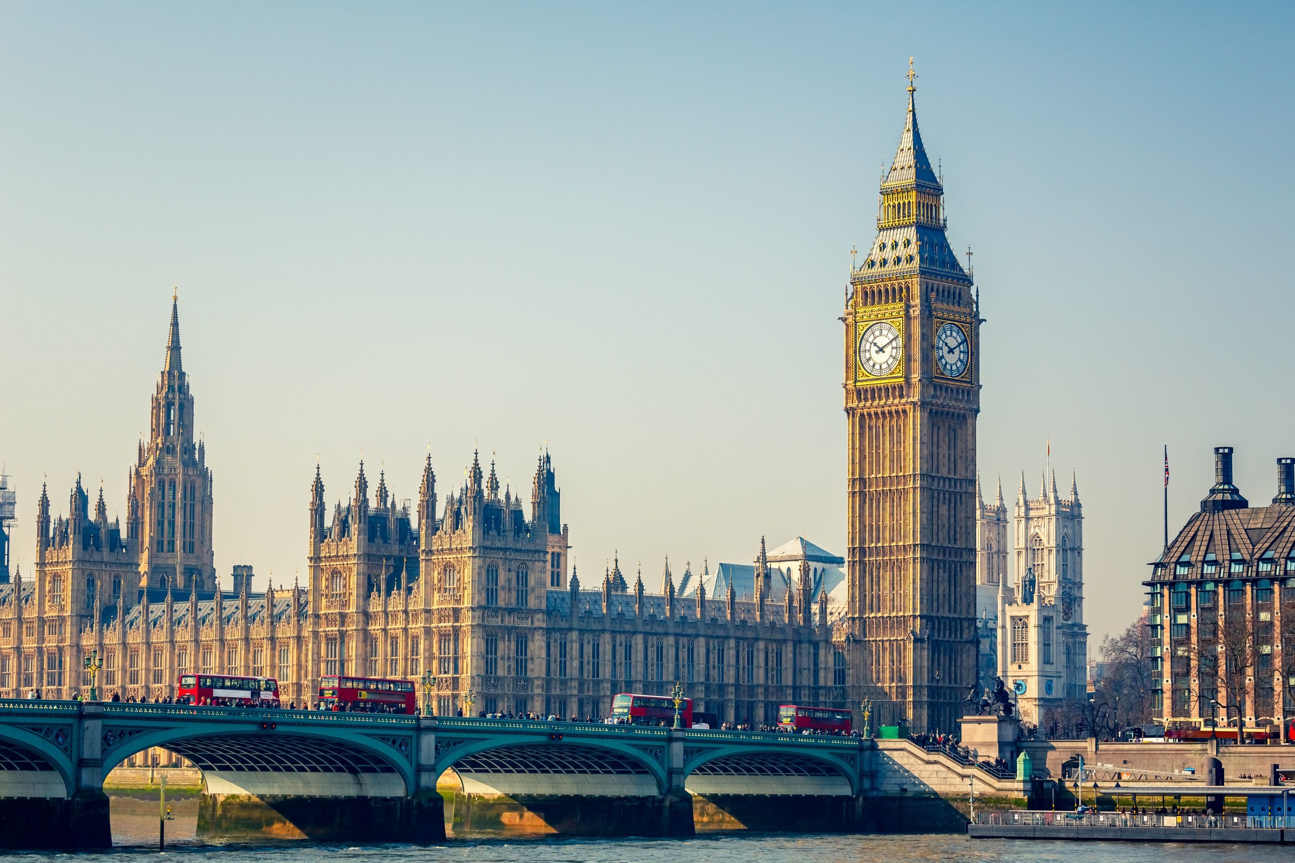 Big Ben and Houses of parliament in London, UK