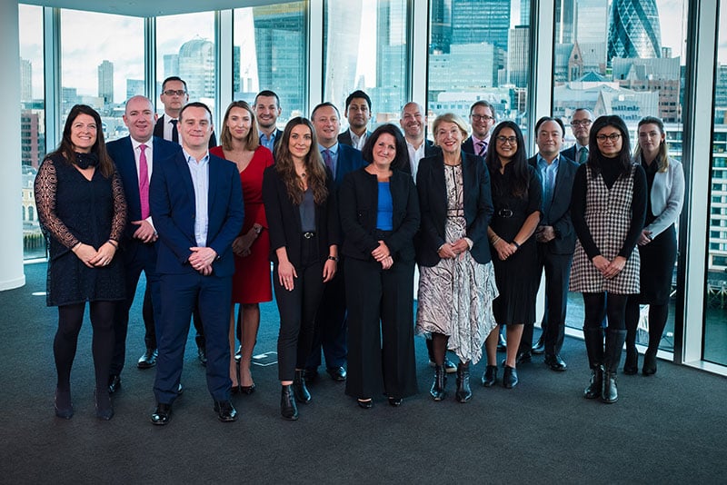 Ann Franke with the first group of Chartered Management Consultant graduates