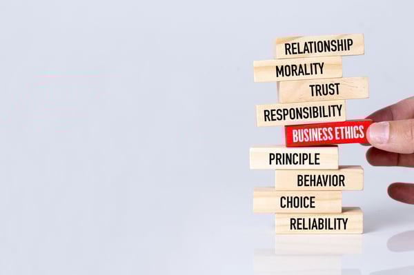 Jenga with words written on each part