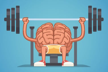 Brain lifting weights