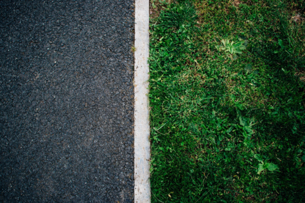 street and grass