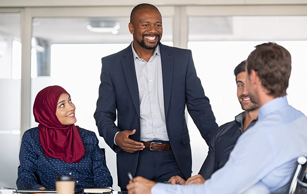 People in meeting