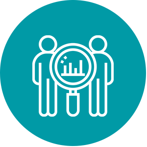 icon representing benchmarking peoples skills