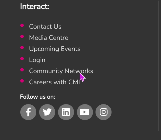Interact with CMI