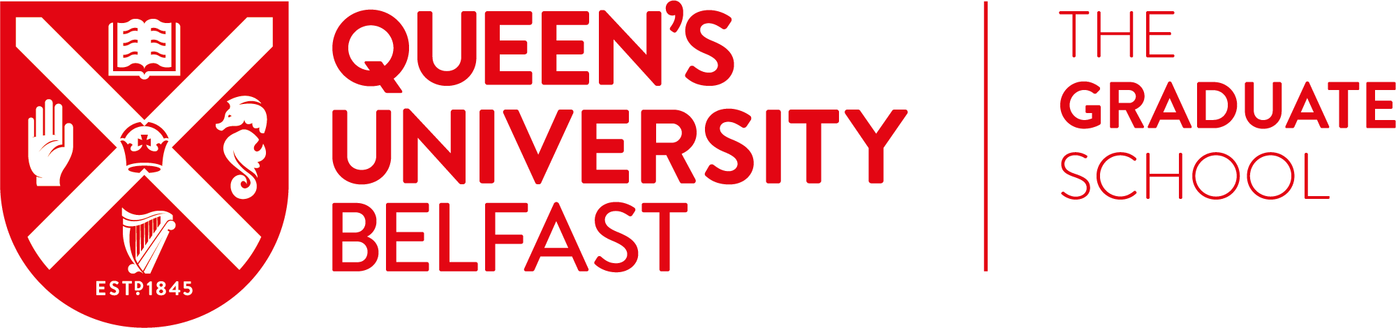 GS Logo RED landscape The Graduate School, Queens University Belfast