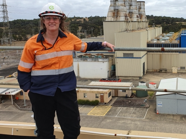 Portrait of Julie Heslop at the power station