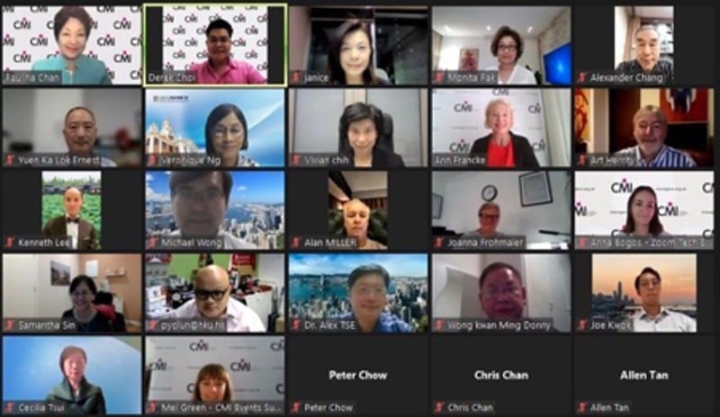 A screenshot of the attendants of the Hong Kong AGM Zoom meeting