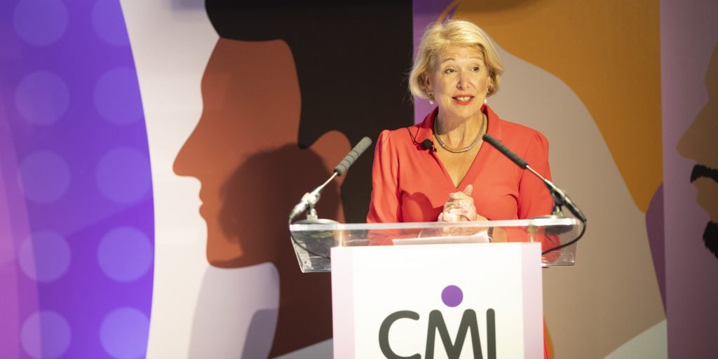 Ann Francke speaking at the CMI Women conference