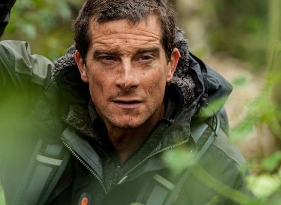 Bear Grylls in the woods