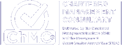 Chartered Management Consultant (ChMC) Logo - Delivered by the Chartered Management Institute (CMI) and the Management Consultancies Association (MCA)