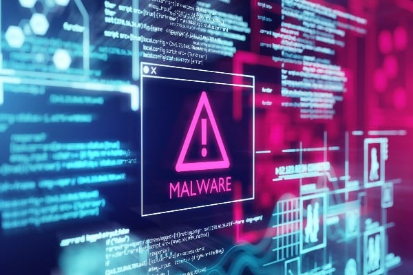 A malware warning