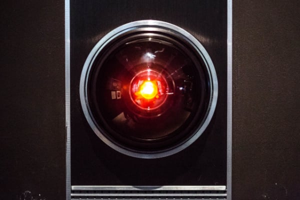 The original prop of the HAL 9000 from the 2001 adaption of 'A Space Odyssey'