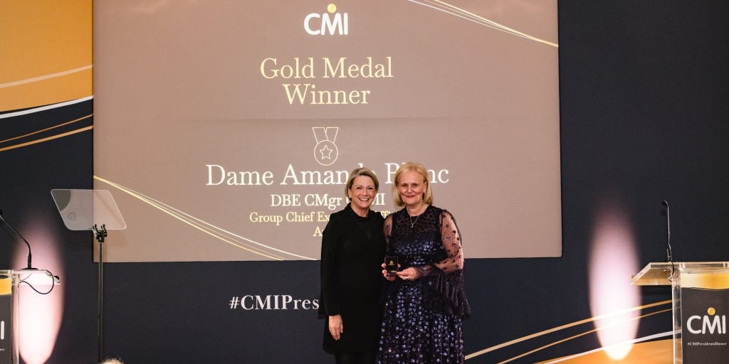 Dame Amanda Blanc and Fiona Dawson CBE