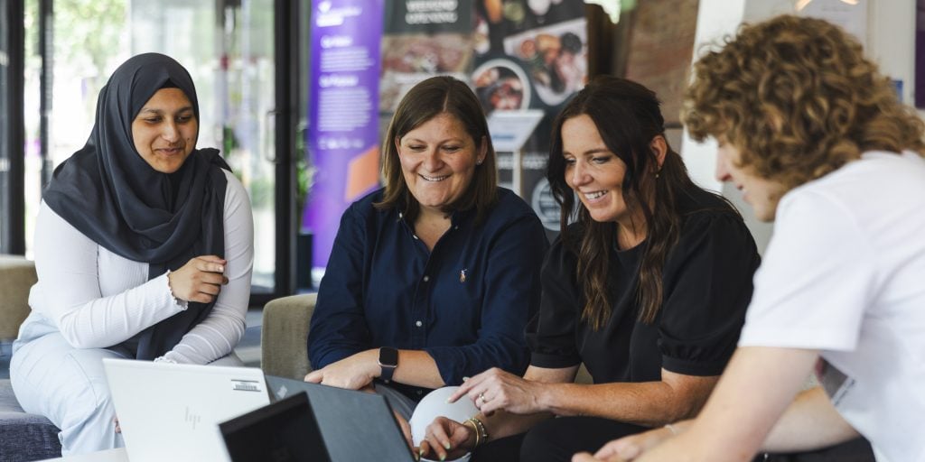 People in discussion