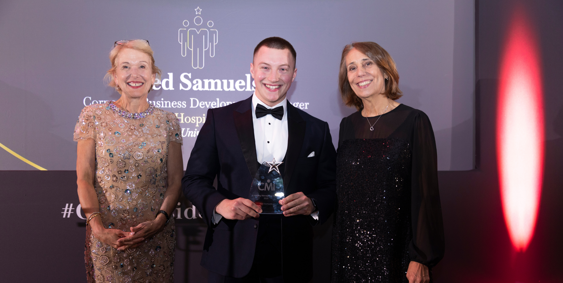 Ned Samuels receiving his CMI Award at the President's Dinner
