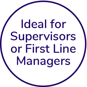 Ideal for supervisors or first line managers icon