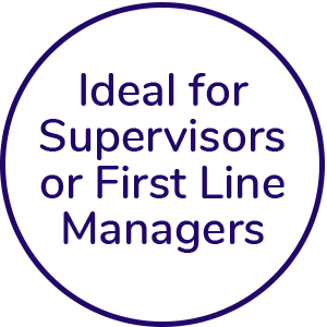 Ideal for supervisors or first line managers icon