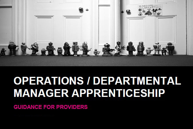 Operational Departmental Manager Apprenticeship Guidance