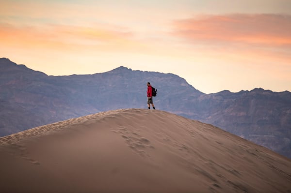 Man in desert