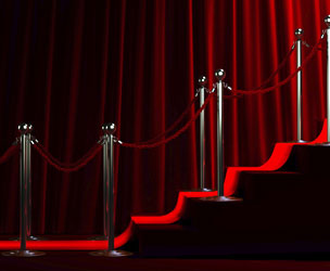 red carpet stairs